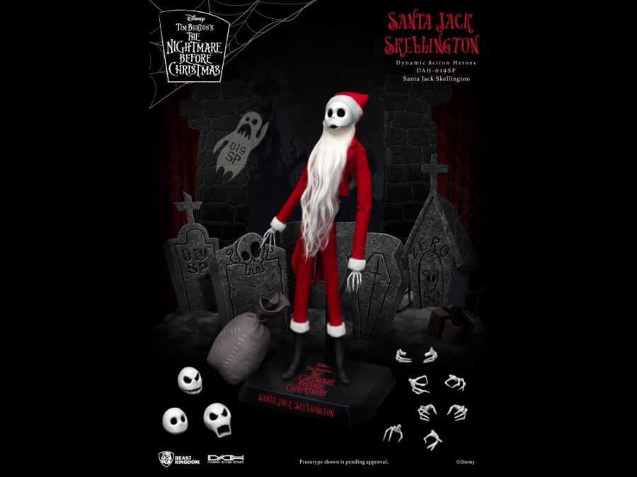 Nightmare Before Christmas Santa Jack Dynamic 8ction Heroes DAH-019SP - Click Image to Close