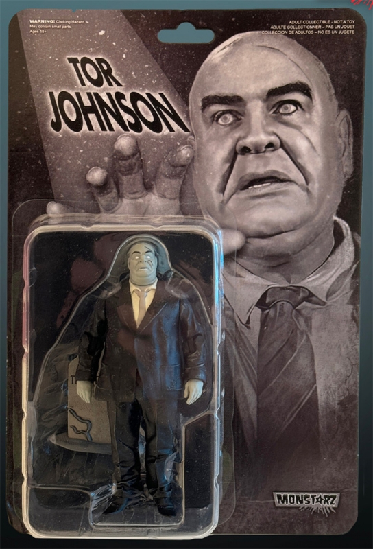 Tor Johnson B&W 3.75" Scale Retro Action Figure - Click Image to Close