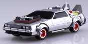 Back to the Future Part III 1/43 Scale Pull-Back DeLorean Time Machine Model Kit by Aoshima