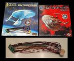 Star Trek Enterprise 1701 Refit and NX-01 1/350 Scale Model Kit + Light Kit