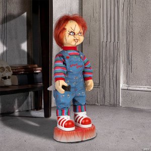 Child’s Play 2 Foot Tall Animated Talking Chucky Halloween Decoration