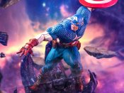 Captain America Deluxe 1/10 Art Scale Statue Infinity Gauntlet