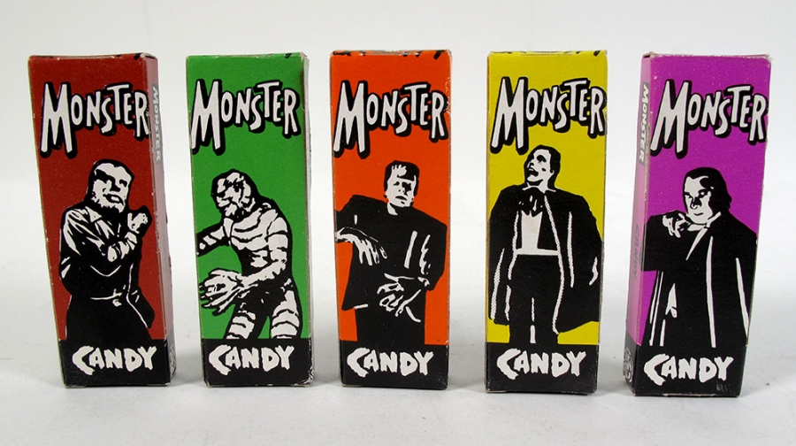 Universal Monsters Vintage Halloween Candy Set World Candy Company NY - Click Image to Close