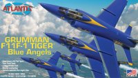 US NAVY Blue Angels F-11F1 Grumman Tiger Classic Revell Re-Issue 1/55 Scale Model Kit by Atlantis