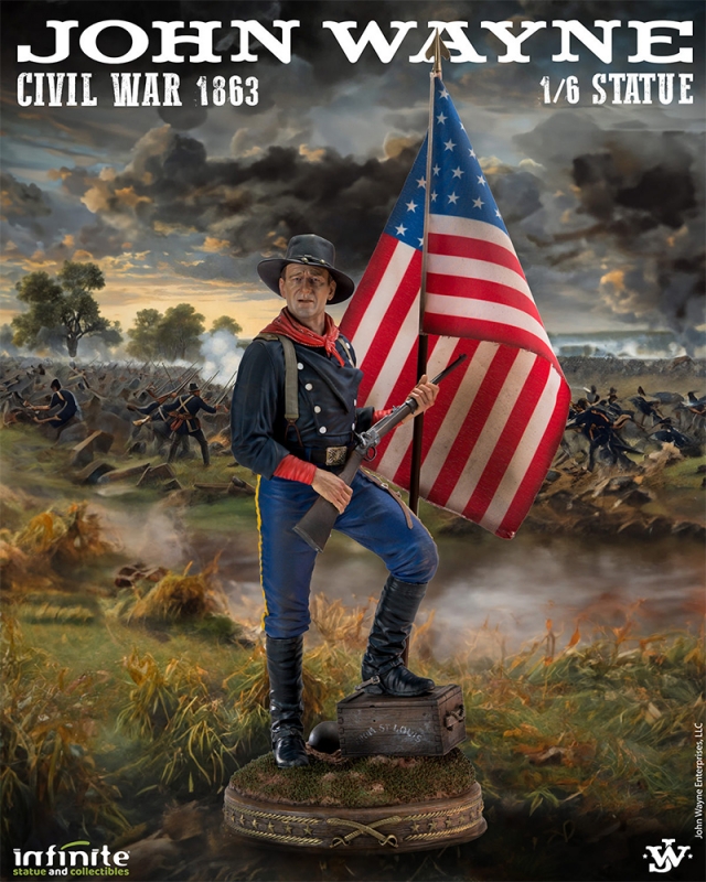 John Wayne Civil War 1863 1/6 Scale Statue - Click Image to Close