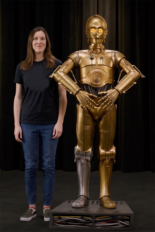 Star Wars C-3PO Life Size Droid Figure Display Prop Replica - Click Image to Close