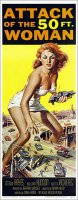 Attack of the 50ft Woman 1958 Repro Insert Poster 14X36