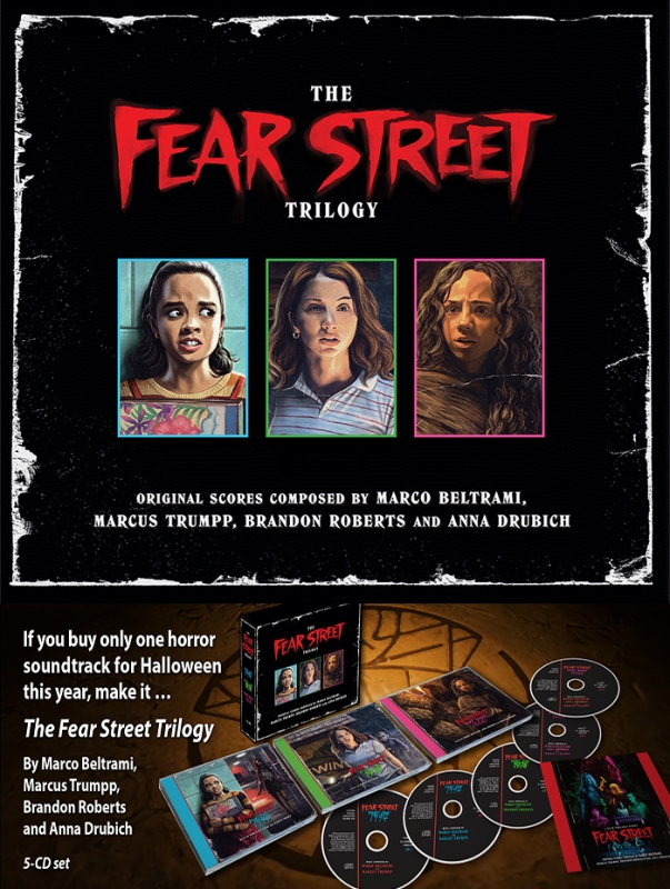 Fear Street Film Trilogy Soundtrack CD Collection 5 Disc Set Marco Beltrami - Click Image to Close