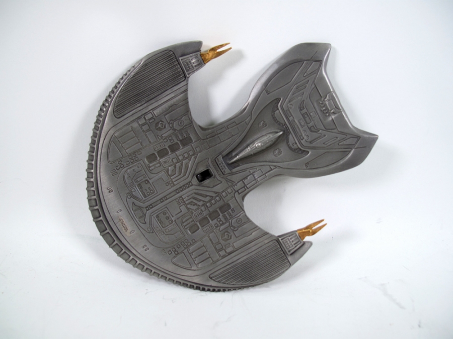 Star Trek TNG Ferengi Marauder Large Scale Pewter Replica Franklin Mint - Click Image to Close