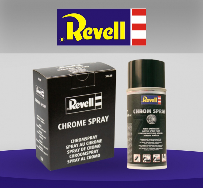 Revell Chrome Spray Paint 150ml Can - Click Image to Close