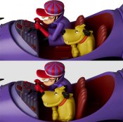 Wacky Races Mean Machine MAFEX Vehicle Replica with Dick Dastardly and Muttley