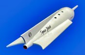 Space Patrol TERRA V 1/288 Scale Classic Rocketship Model Kit