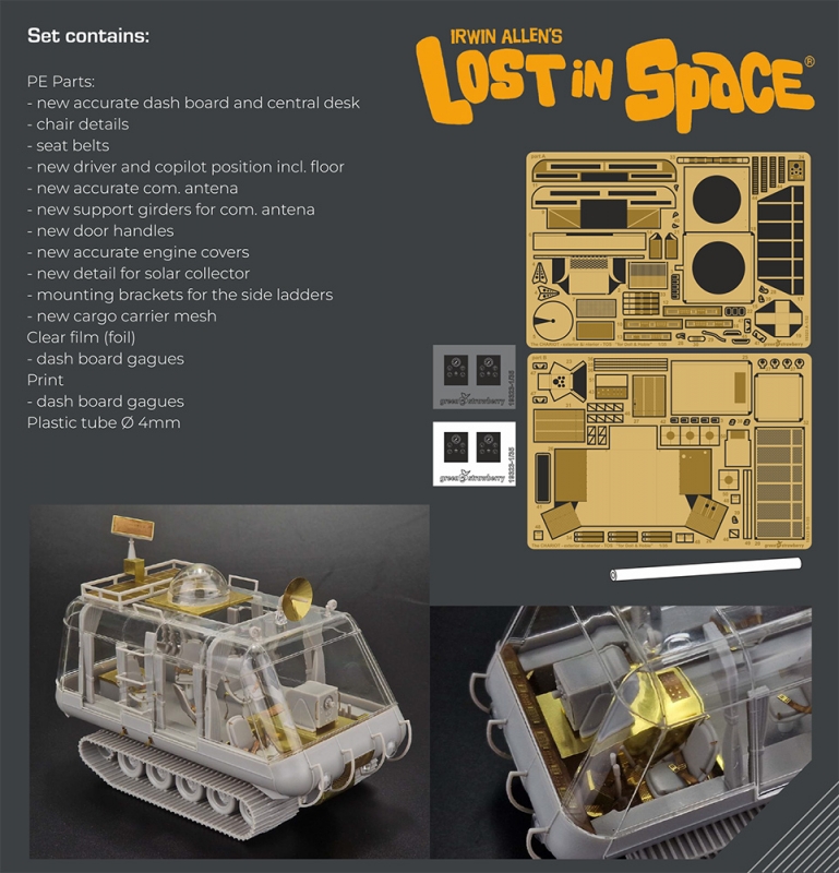 Lost In Space 1/35 Scale Chariot Interior and Exterior Photoetch Set - Click Image to Close