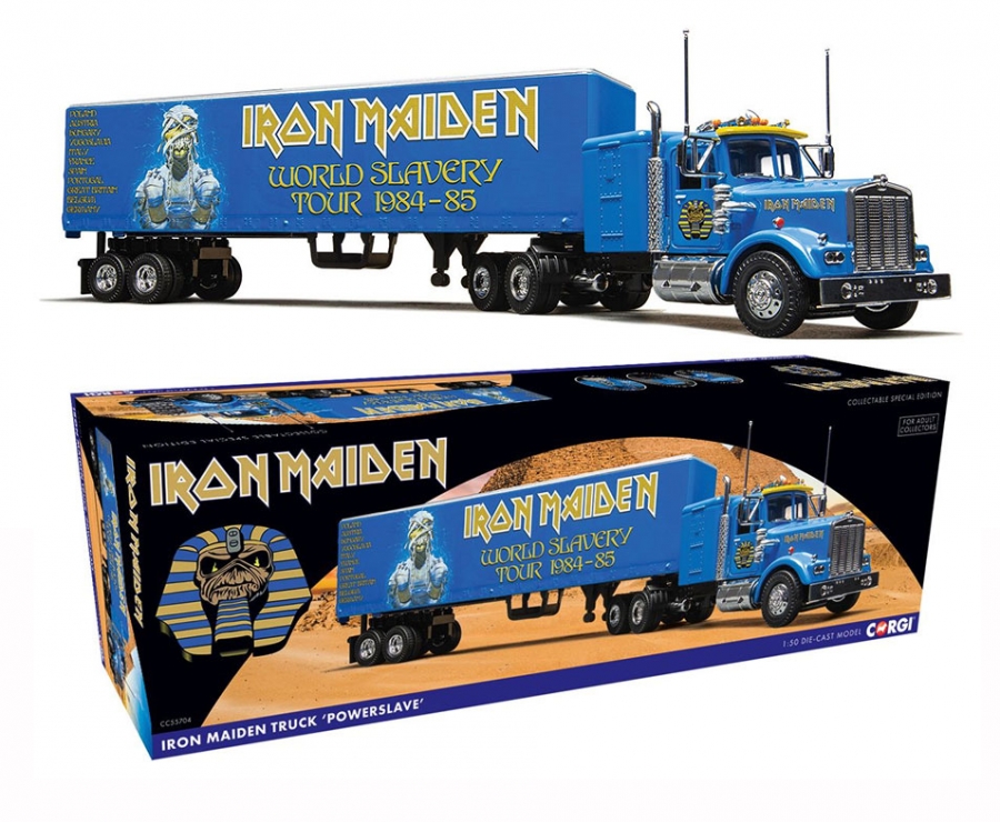 Iron Maiden Powerslave "World Slavery Tour" Heavy Metal Truck Diecast Replica by Corgi - Click Image to Close