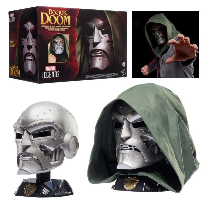 Fantastic Four Marvel Legends Doctor Doom Premium Roleplay Helmet Prop Replica - Click Image to Close