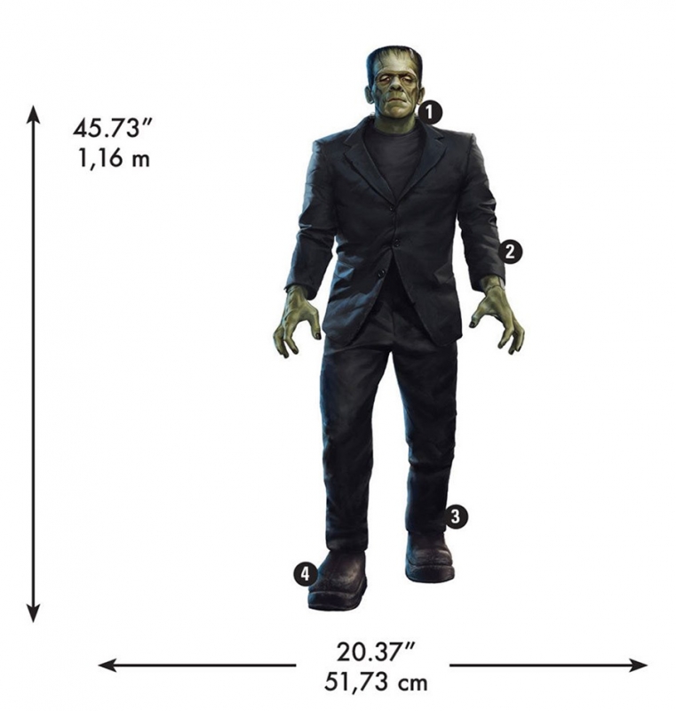 Frankenstein Universal Monsters Giant Peel and Stick Wall Decal - Click Image to Close