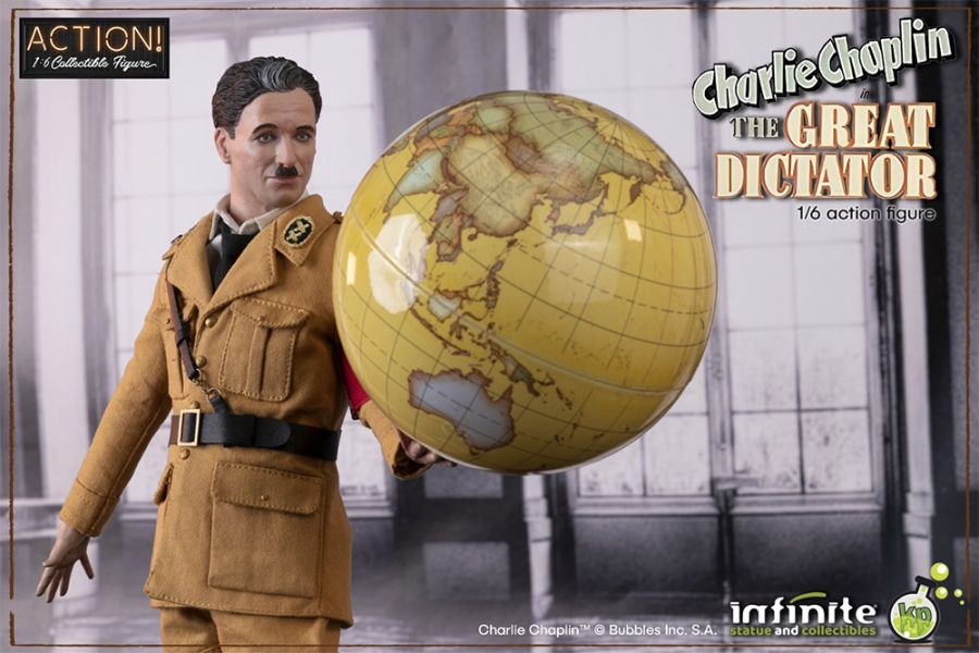 Charlie Chaplin The Great Dictator 1/6 Figure Deluxe Version - Click Image to Close