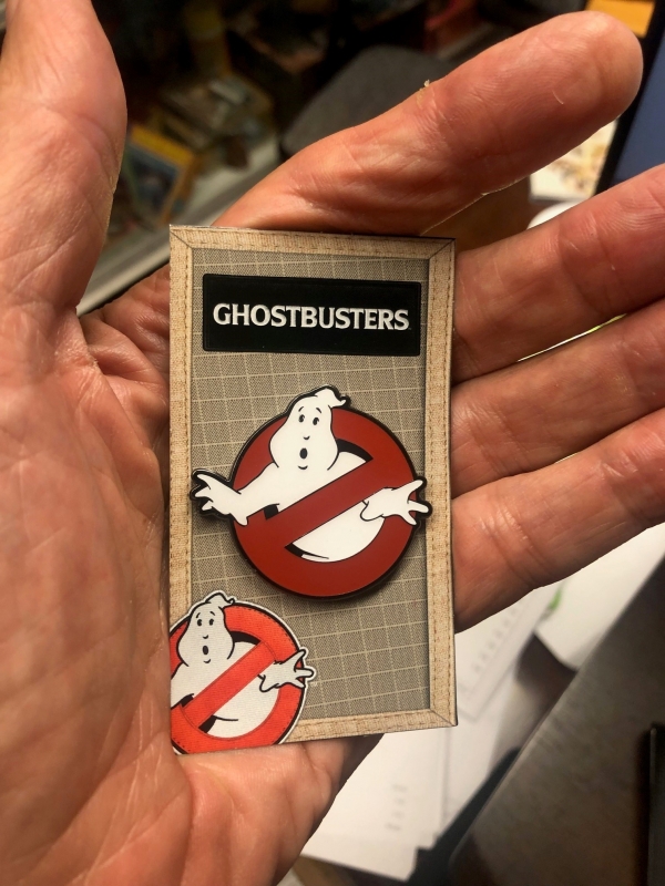 Ghostbusters 1984 No Ghosts Logo Glow In The Dark Enamel Pin - Click Image to Close