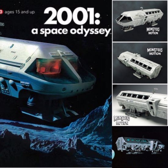 Moebius Models 2001-1 - 1/55 2001: A Space Odyssey Moon Bus - Hub