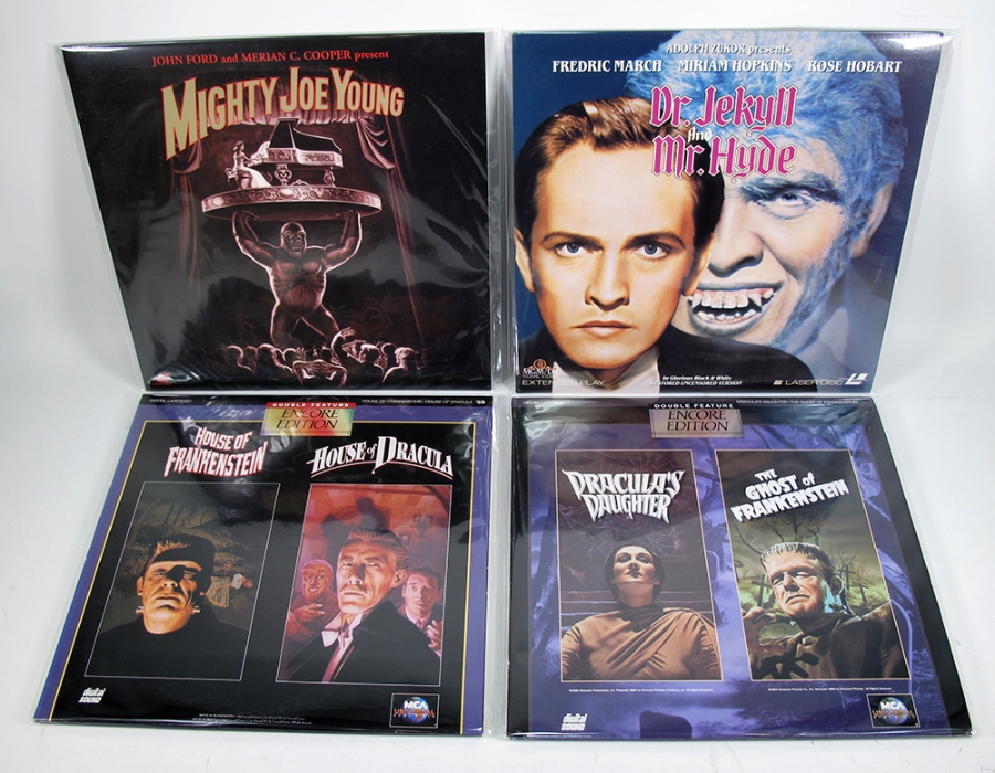 Monster Movie Laser Disc Collection 6 Movies Mighty Joe Young, Dr. Jekyll and Mr. Hyde, House of Frankenstein, House of Dracula, Dracula's Daughter and Ghost of Frankenstein - Click Image to Close