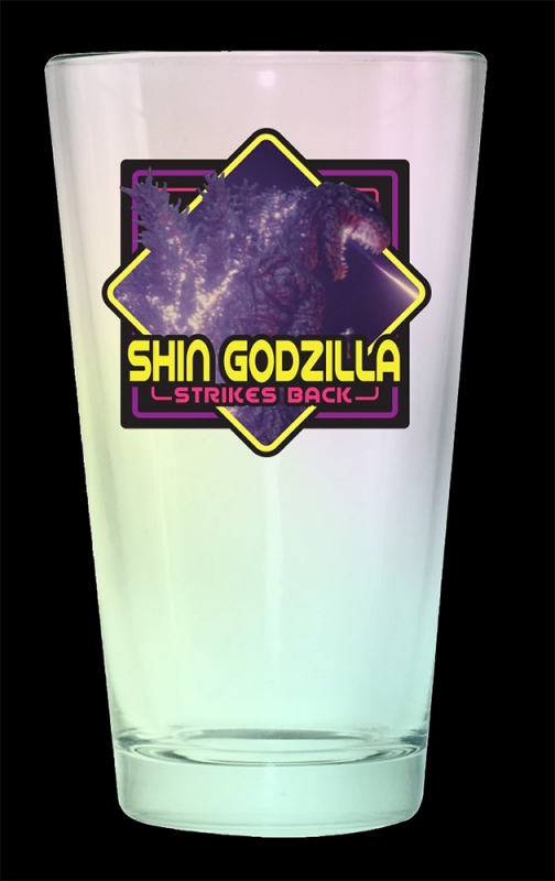 Godzilla Shin Godzilla Pint Glass 16 Oz. Beer Glass - Click Image to Close