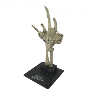 Fossilized Creature Hand Scaled METAL Prop Replica