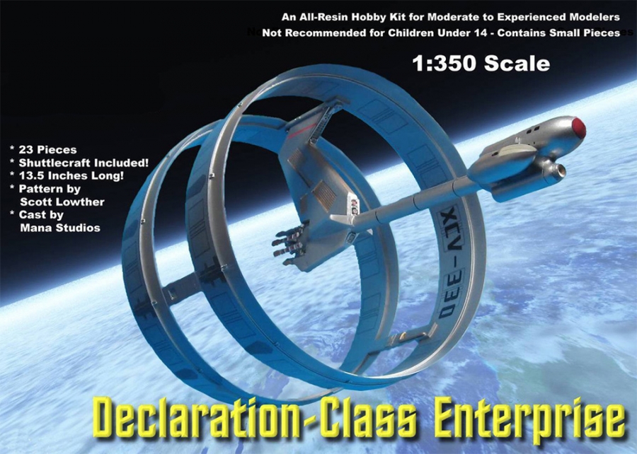 Star Trek Declaration Class Enterprise 1/350 Model Kit - Click Image to Close