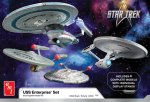 Star Trek Enterprise Four Ship Collection 1/2500 Scale Model Kit by AMT