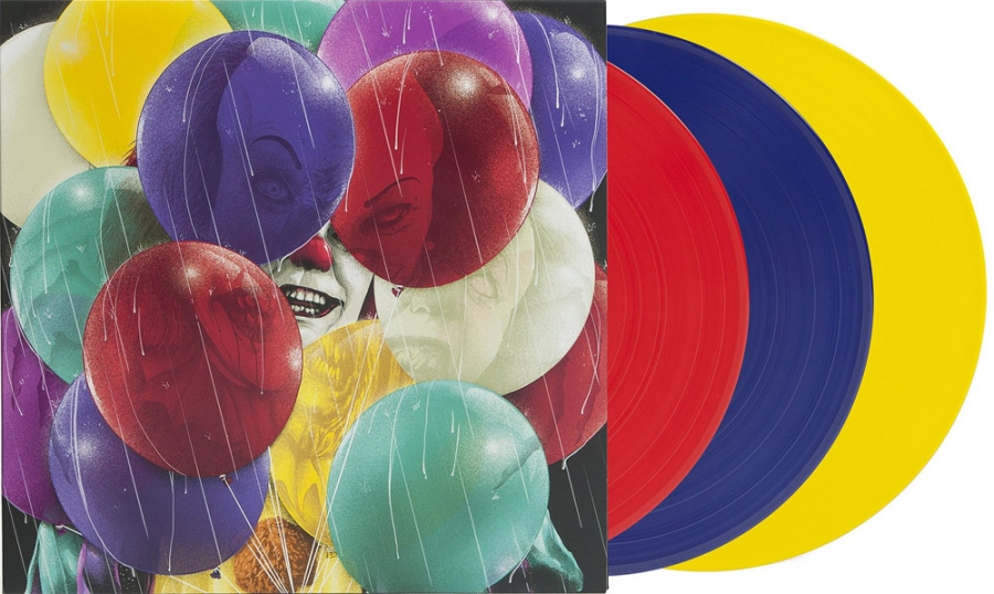 It Stephen King 1990 TV Series Soundtrack LP 3 Disc Set Limited Edition Colored Vinyl - Click Image to Close