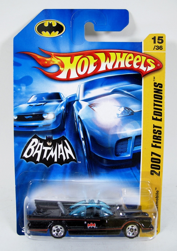 Batman 1966 Batmobile Hotwheels 2007 FIRST EDITION 15/35 Diecast Replica - Click Image to Close