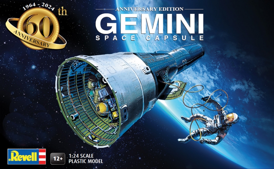 Gemini Space Capsule 60th Anniversary Edition 1/24 Revell Germany - Click Image to Close