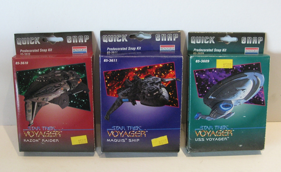 Star Trek Voyager Quick Snap Model Kits by Monogram - Click Image to Close