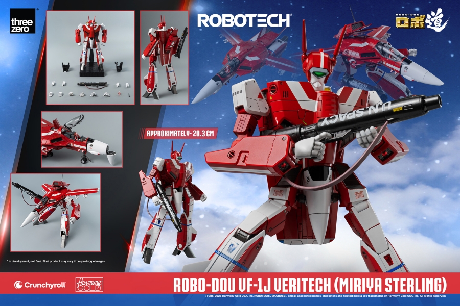 Macross Robotech VF-1J Veritech (Miriya Sterling) Robo-Dou Transforming Figure by ThreeZero - Click Image to Close