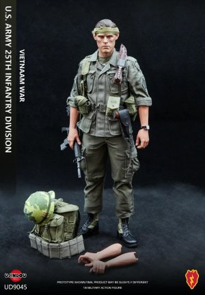 U.S. Army 25th Infantry Division 1/6 Scale Vietnam War Soldier Figure