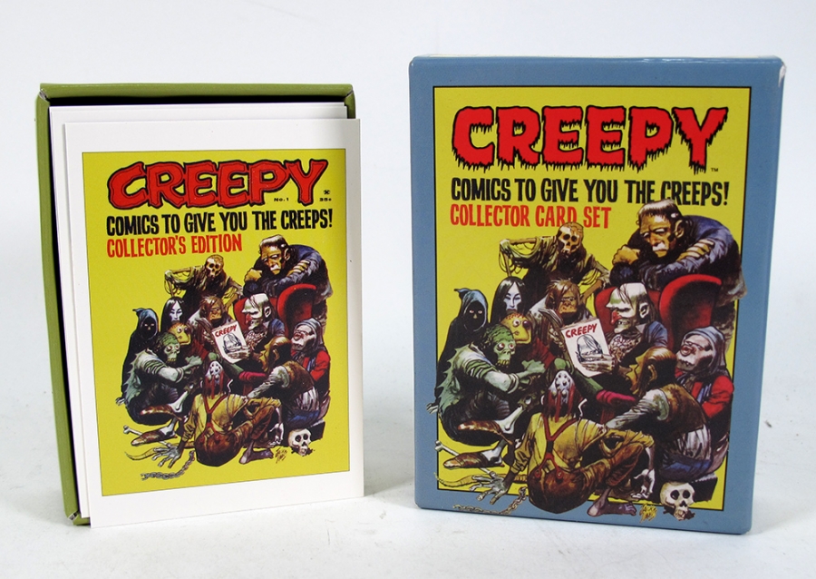 Creepy Magazine Collector's Trading Card Set of 50 Cards and Box - Click Image to Close