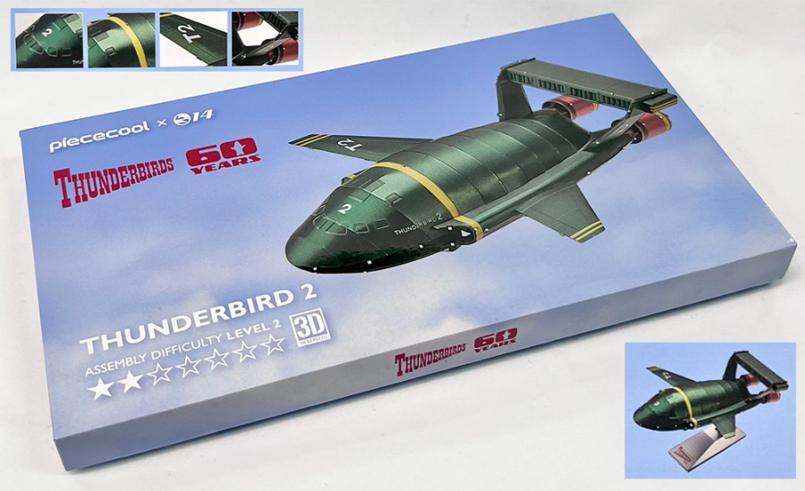 Thunderbirds Thunderbird 2 3D Metal Puzzle Gerry Anderson - Click Image to Close