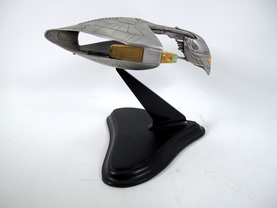 Star Trek TNG Romulan War Bird Large Scale Pewter Replica Franklin Mint - Click Image to Close