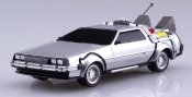 Back to the Future Part I 1/43 Scale Pull-Back DeLorean Time Machine Model Kit by Aoshima