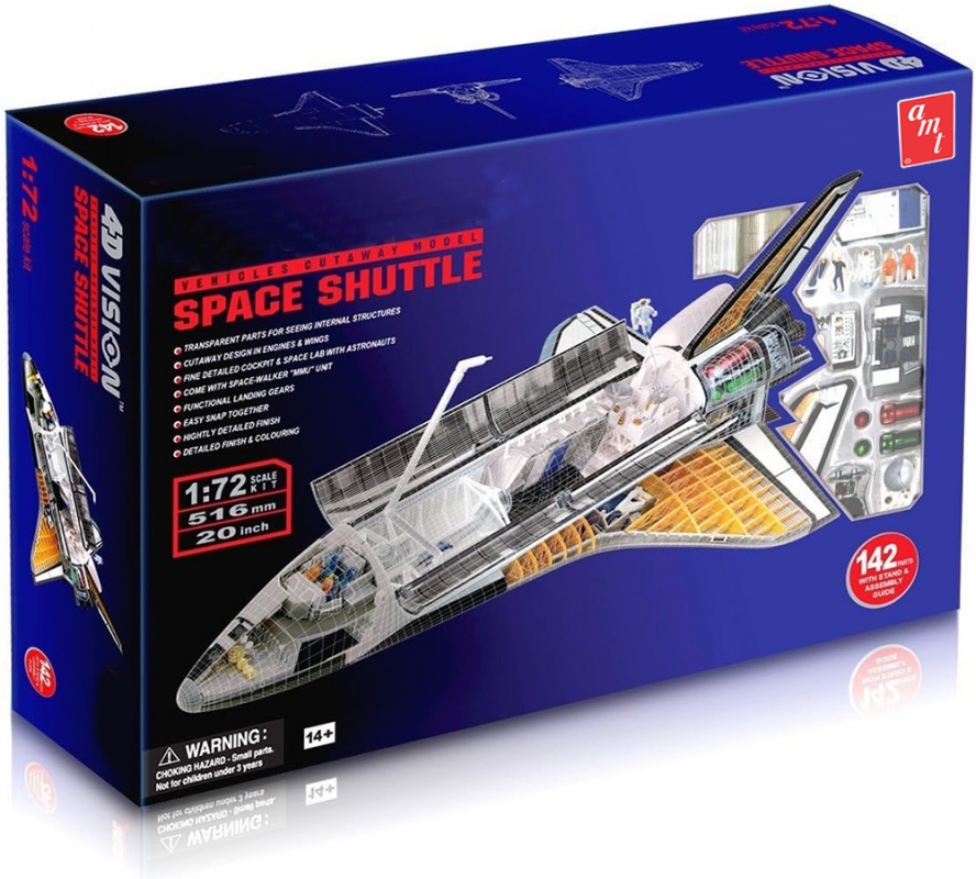 Space Shuttle 1/72 Scale Cutaway Model Kit Reissue by AMT (PRE-ORDERS OPENING SOON!) - Click Image to Close