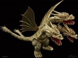 Godzilla vs. King Ghidorah 1991 King Ghirorah Model Kit by Fujimi Japan