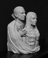 Mark of the Vampire Luna & Count Mora 1/4 Scale Bust Model Kit by Jeff Yagher