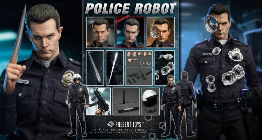 Police Robot 1/6 Scale Figure Present Toys - Click Image to Close