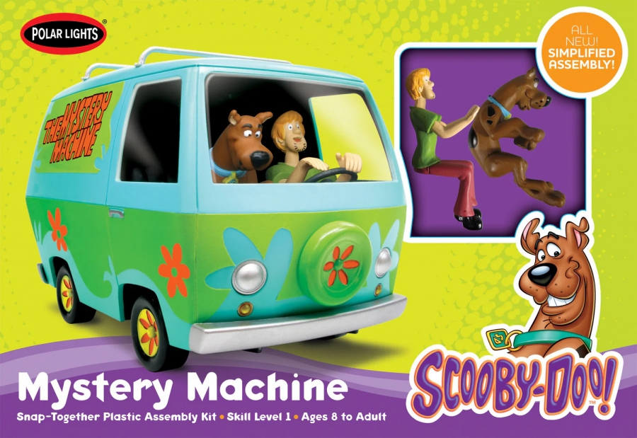 Scooby Doo Mystery Machine 1/24 Scale Plastic Model Kit PREPAINTED - Click Image to Close