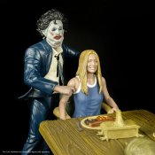 Texas Chainsaw Massacre (1974) COMPLETE Dinner Scene Playset! (Includes Grandpa, Sally, Cook, Hitchhiker and Pretty Leatherface Figures)