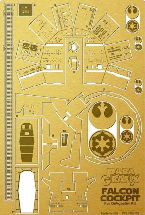 Star Wars Millennium Falcon Cockpit Photoetch for DeAgostini Model Kit