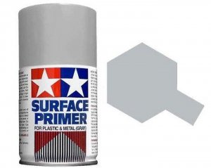 Tamiya Surface Spray Primer: Gray 3.38 Fl Oz TAM87026