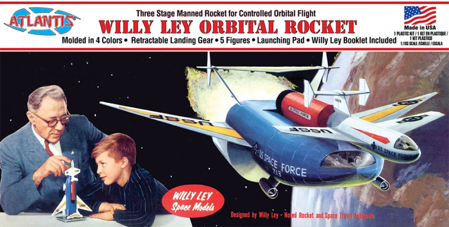 Space Force Orbital Rocket Willy Ley Design 1/193 Scale Model Kit - Click Image to Close