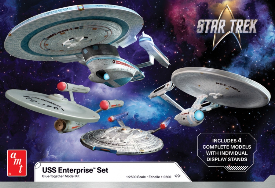 Star Trek Enterprise Four Ship Collection 1/2500 Scale Model Kit by AMT - Click Image to Close