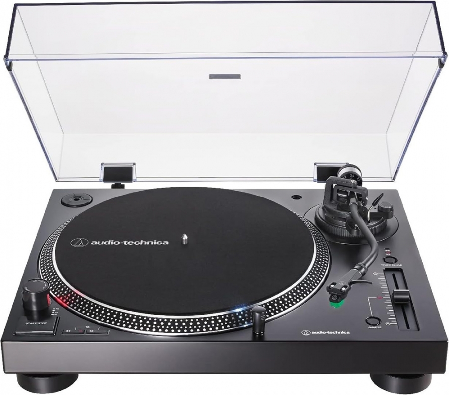 Audio Technica AT-LP120XBT-USB-BK Bluetooth Wireless USB Turntable - Direct Drive - Manual (Black) - Click Image to Close