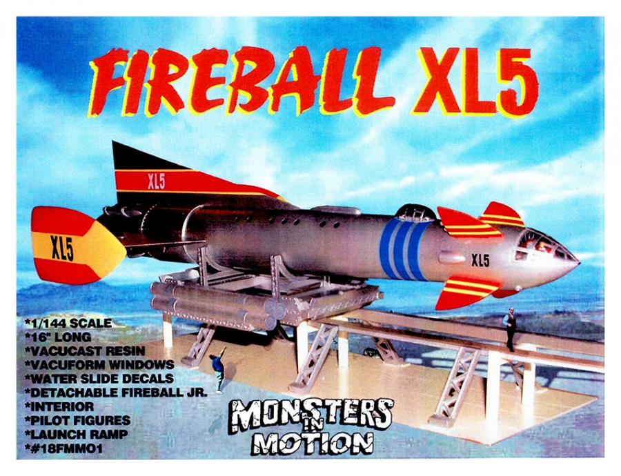 Fireball XL5 16 Inch Model Kit with Launch Ramp - Click Image to Close